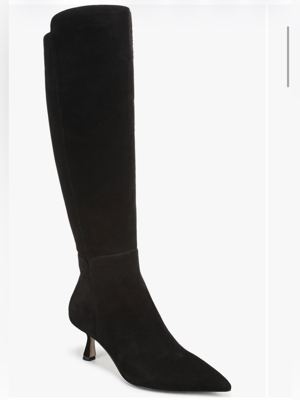 Sam Edelman Taylin Black Suede Knee-High Pointed-Toe Boot Size 7 NWT